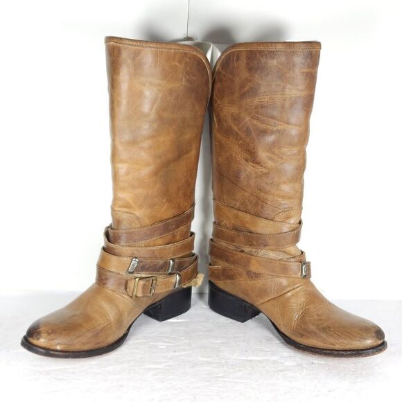 Freebird by Steven Women's Drove US8 Leather Distressed Brown Western Boots - Picture 5 of 16